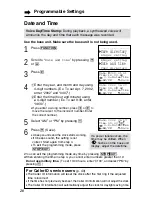 Preview for 20 page of Panasonic KX-TG2740S - 2.4 GHz DSS Expandable Cordless... Operating Instructions Manual