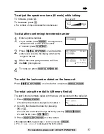 Preview for 37 page of Panasonic KX-TG2740S - 2.4 GHz DSS Expandable Cordless... Operating Instructions Manual