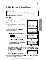 Preview for 43 page of Panasonic KX-TG2740S - 2.4 GHz DSS Expandable Cordless... Operating Instructions Manual