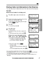 Preview for 47 page of Panasonic KX-TG2740S - 2.4 GHz DSS Expandable Cordless... Operating Instructions Manual