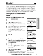 Preview for 51 page of Panasonic KX-TG2740S - 2.4 GHz DSS Expandable Cordless... Operating Instructions Manual