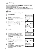 Preview for 52 page of Panasonic KX-TG2740S - 2.4 GHz DSS Expandable Cordless... Operating Instructions Manual