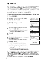 Preview for 60 page of Panasonic KX-TG2740S - 2.4 GHz DSS Expandable Cordless... Operating Instructions Manual