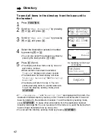 Preview for 62 page of Panasonic KX-TG2740S - 2.4 GHz DSS Expandable Cordless... Operating Instructions Manual