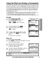 Preview for 63 page of Panasonic KX-TG2740S - 2.4 GHz DSS Expandable Cordless... Operating Instructions Manual