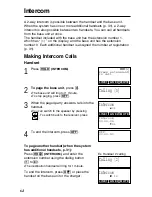 Preview for 64 page of Panasonic KX-TG2740S - 2.4 GHz DSS Expandable Cordless... Operating Instructions Manual