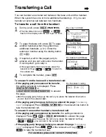 Preview for 67 page of Panasonic KX-TG2740S - 2.4 GHz DSS Expandable Cordless... Operating Instructions Manual