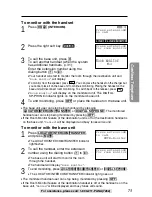 Preview for 73 page of Panasonic KX-TG2740S - 2.4 GHz DSS Expandable Cordless... Operating Instructions Manual