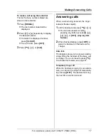 Preview for 17 page of Panasonic KX-TG5421 Operating Instructions Manual