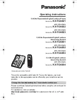 Panasonic KX-TG6021 Operating Instructions Manual preview
