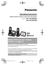 Preview for 1 page of Panasonic KX-TG7653AZ Operating Instructions Manual