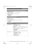 Preview for 63 page of Panasonic KX-TG9381 Operating Instructions Manual