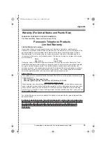 Preview for 69 page of Panasonic KX-TG9381 Operating Instructions Manual