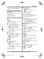 Preview for 35 page of Panasonic KX-TG9542 Operating Instructions Manual