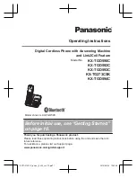 Предварительный просмотр 1 страницы Panasonic KX-TGD590C Operating Instructions Manual