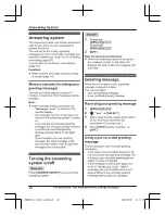 Preview for 48 page of Panasonic KX-TGD890C Operating Instructions Manual