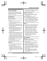 Preview for 7 page of Panasonic KX-TGE260 Operating Instructions Manual