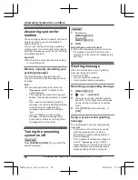 Preview for 56 page of Panasonic KX-TGE260 Operating Instructions Manual