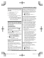 Preview for 61 page of Panasonic KX-TGE260 Operating Instructions Manual