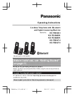 Panasonic KX-TGE463 Operating Instructions Manual preview