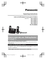 Предварительный просмотр 1 страницы Panasonic KX-TGF372 Operating Instructions Manual