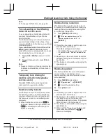 Предварительный просмотр 23 страницы Panasonic KX-TGF372 Operating Instructions Manual