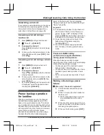 Предварительный просмотр 25 страницы Panasonic KX-TGF372 Operating Instructions Manual