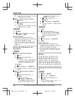 Предварительный просмотр 36 страницы Panasonic KX-TGF372 Operating Instructions Manual