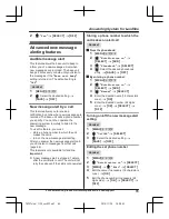 Предварительный просмотр 65 страницы Panasonic KX-TGF372 Operating Instructions Manual