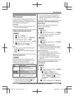 Предварительный просмотр 33 страницы Panasonic KX-TGF943 Operating Instructions Manual