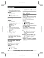 Preview for 18 page of Panasonic KX-TGF973 Operating Instructions Manual