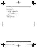 Preview for 36 page of Panasonic KX-TGF973 Operating Instructions Manual