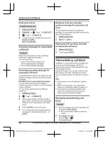 Preview for 44 page of Panasonic KX-TGF973 Operating Instructions Manual