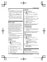 Preview for 63 page of Panasonic KX-TGF973 Operating Instructions Manual