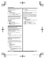 Preview for 66 page of Panasonic KX-TGF973 Operating Instructions Manual