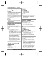 Preview for 76 page of Panasonic KX-TGF973 Operating Instructions Manual