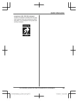 Preview for 99 page of Panasonic KX-TGF973 Operating Instructions Manual