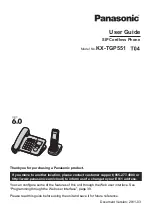 Предварительный просмотр 1 страницы Panasonic KX-TGP551 T04 User Manual