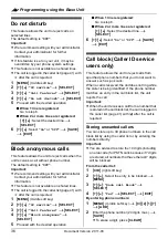 Предварительный просмотр 36 страницы Panasonic KX-TGP551 T04 User Manual