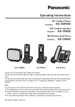 Panasonic KX-TGP600 Operating Instructions Manual preview
