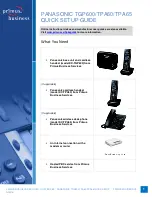Preview for 1 page of Panasonic KX-TGP600 Quick Setup Manual