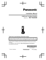 Panasonic KX-TGUA40 Installation Manual предпросмотр