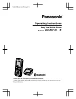 Предварительный просмотр 1 страницы Panasonic KX-TU311E Operating Instructions Manual