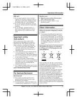 Предварительный просмотр 7 страницы Panasonic KX-TU311E Operating Instructions Manual