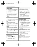 Предварительный просмотр 16 страницы Panasonic KX-TU311E Operating Instructions Manual