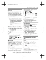 Предварительный просмотр 17 страницы Panasonic KX-TU311E Operating Instructions Manual