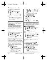 Предварительный просмотр 18 страницы Panasonic KX-TU311E Operating Instructions Manual