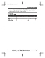 Предварительный просмотр 29 страницы Panasonic KX-TU311E Operating Instructions Manual