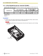 Preview for 52 page of Panasonic KX-TVA50 Installation Manual