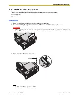 Preview for 63 page of Panasonic KX-TVA50 Installation Manual